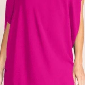 NWT Trina Turk radiant dress pink drape elegant M